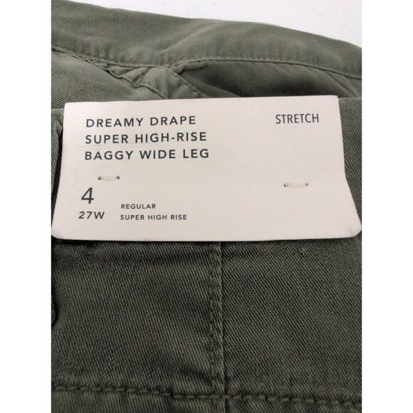 American Eagle Pants Women Size 27* Dreamy Drape Super High Rise Baggy Wide Leg - Picture 5 of 10